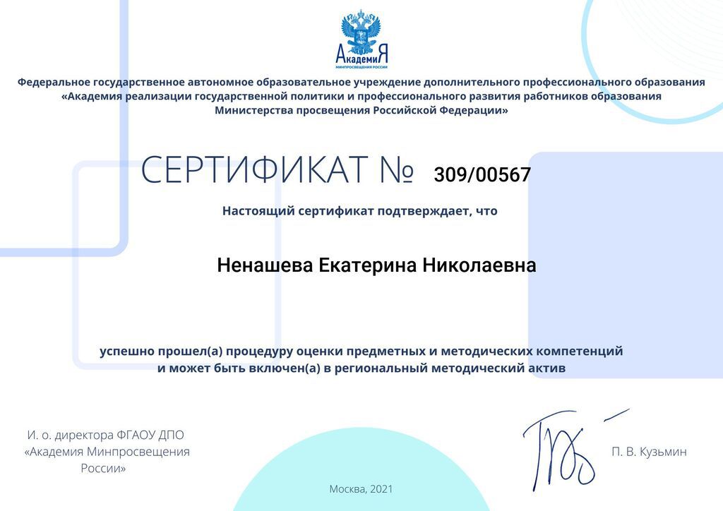 Сертификат Ненашева Е.Н.